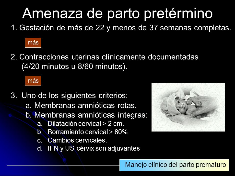 tratamiento amenaza de parto pretérmino